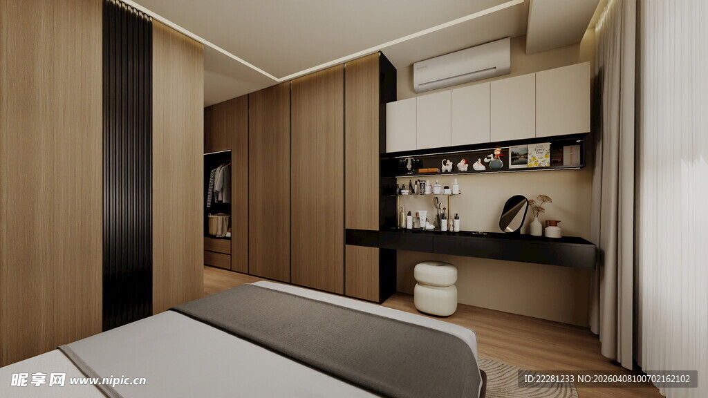 卧室效果图表现