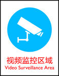 视频监控区域标识牌