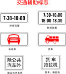 交通辅助标志展示