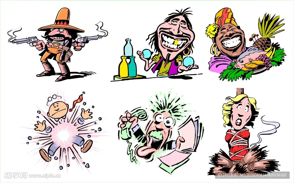 卡通角色插画集合