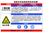 二氧化碳危险化学品特性告知牌