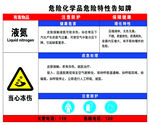 液氮危险化学品特性告知牌