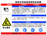 氦气 特性告知牌