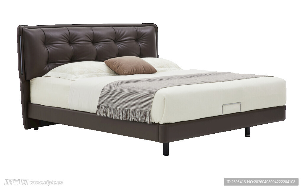 现代简约风格软包双人床