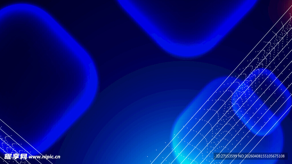 蓝色科技感抽象光影图案