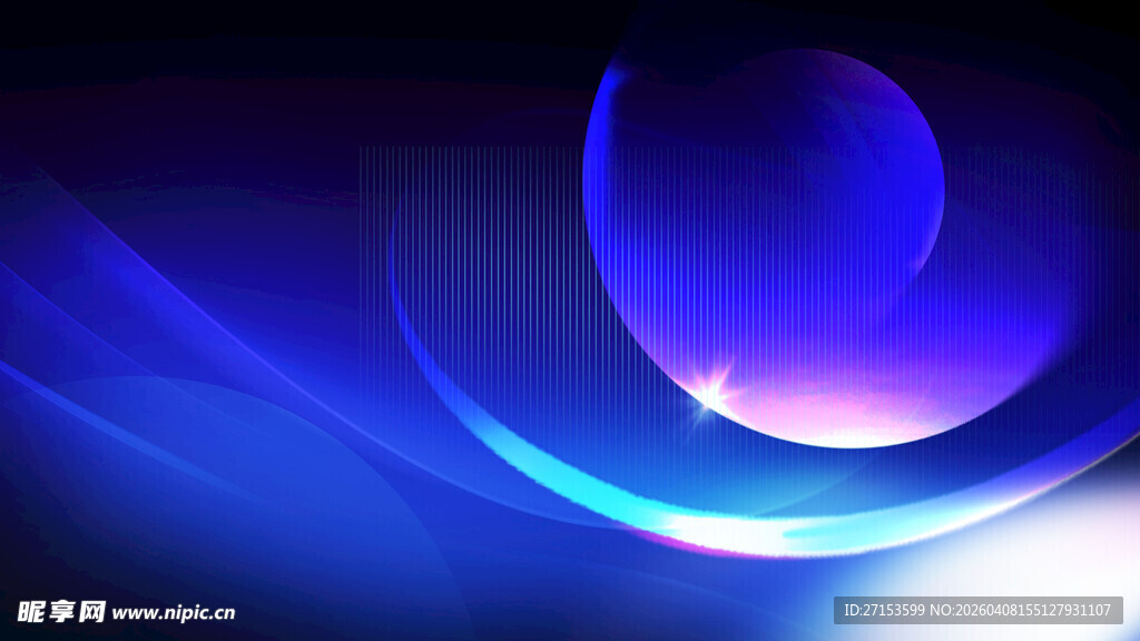 梦幻蓝色渐变抽象背景图