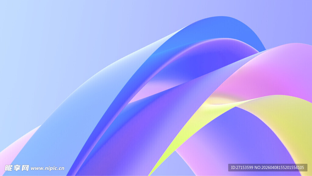 梦幻渐变流体艺术图案