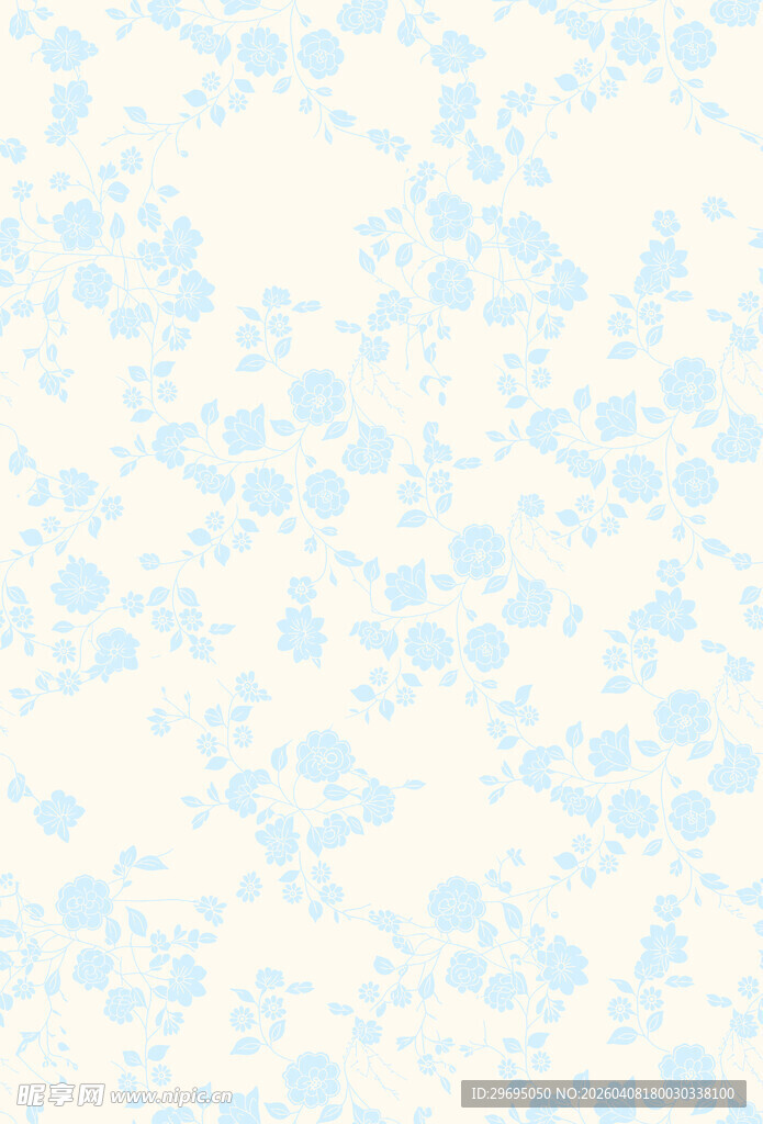 淡蓝碎花纹理背景图