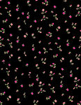 黑色底碎花图案纹理