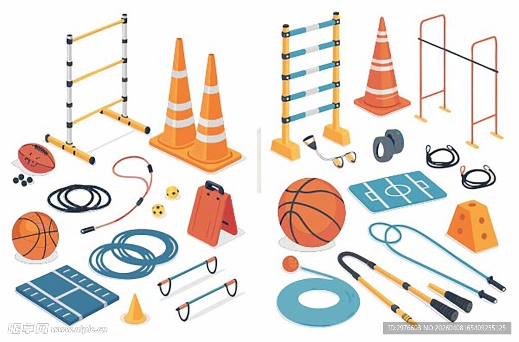 多样体育训练器材展示