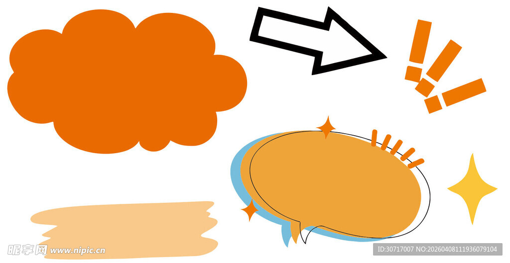 多彩创意图形元素集合