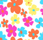 多彩花卉图案背景