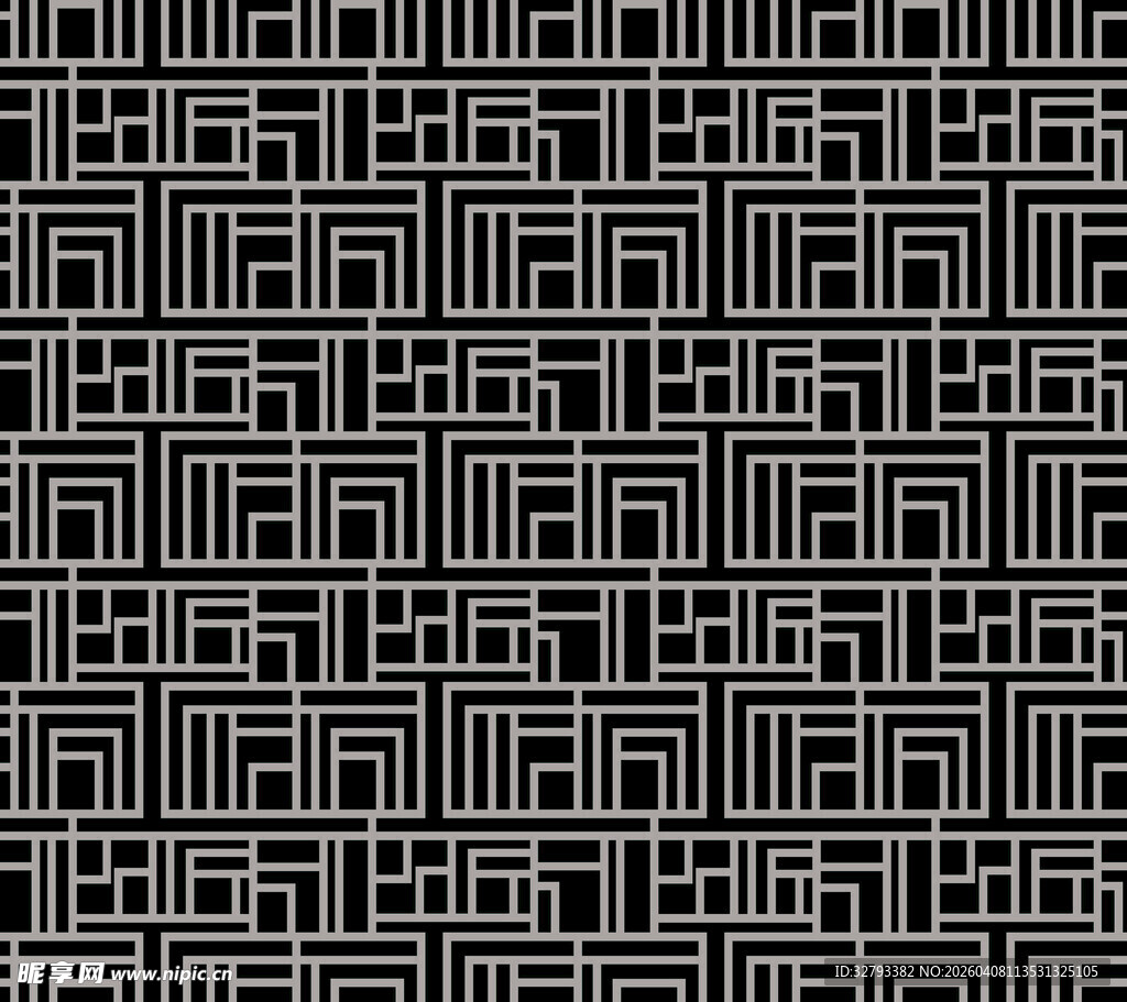 几何线条无缝图案背景