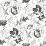 黑白花卉图案纹理背景