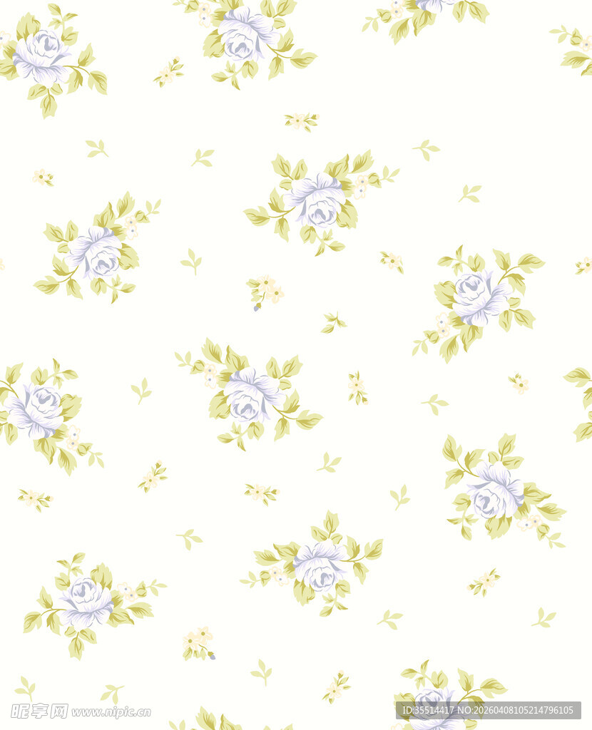 清新碎花图案背景