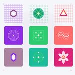 多彩几何与图案图标集合