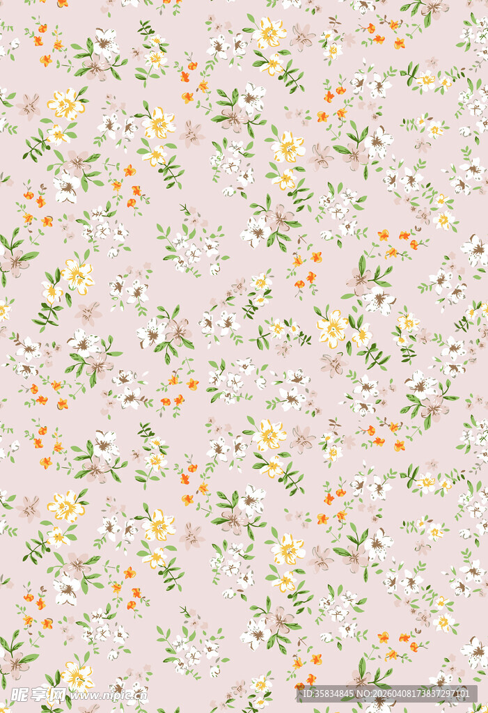 小碎花 花卉 图案