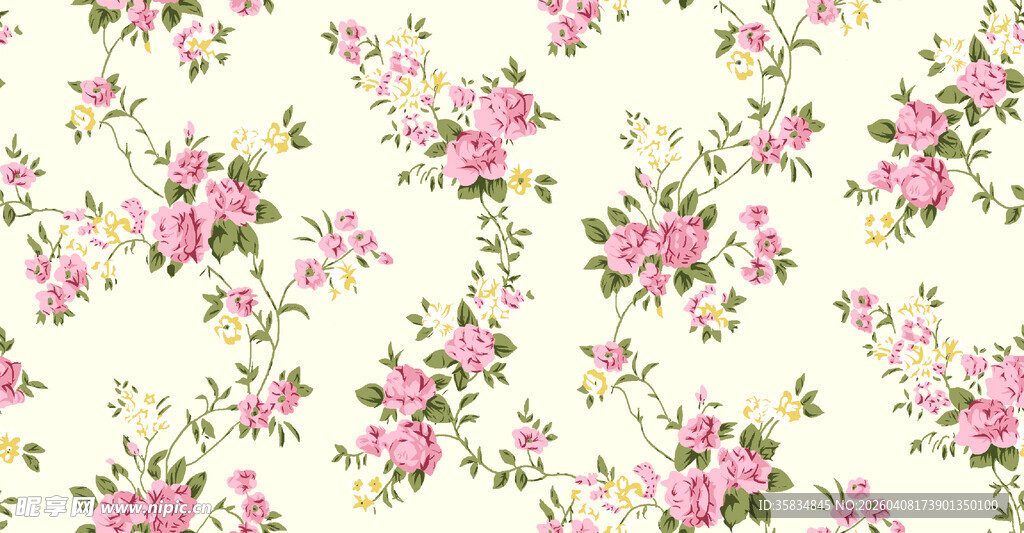 粉色 花卉 图案