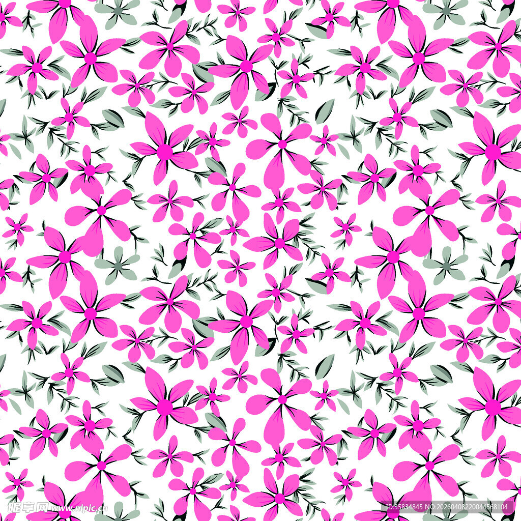 粉色 花卉 图案