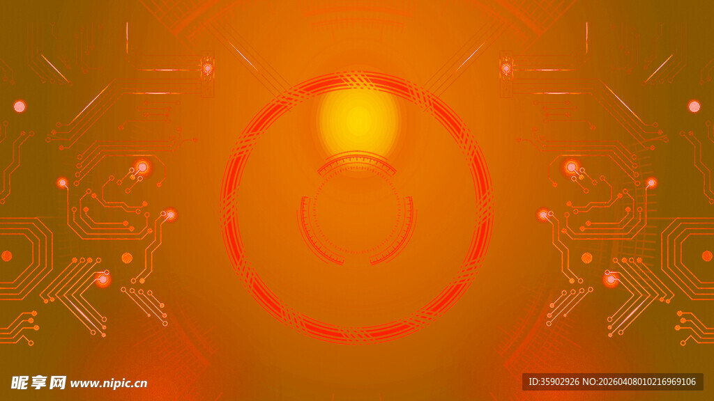 科技感红色光效背景图案