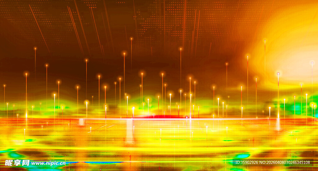 绚丽光影夜景梦幻视觉盛宴