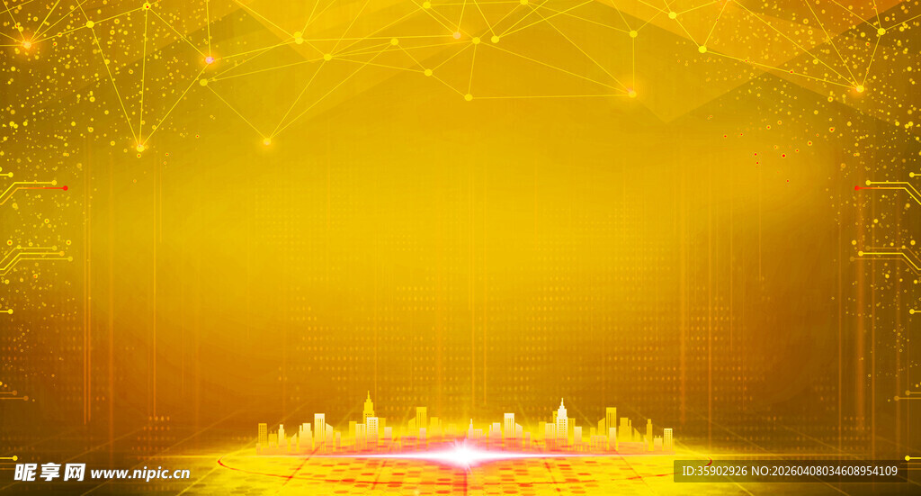 金色梦幻舞台背景