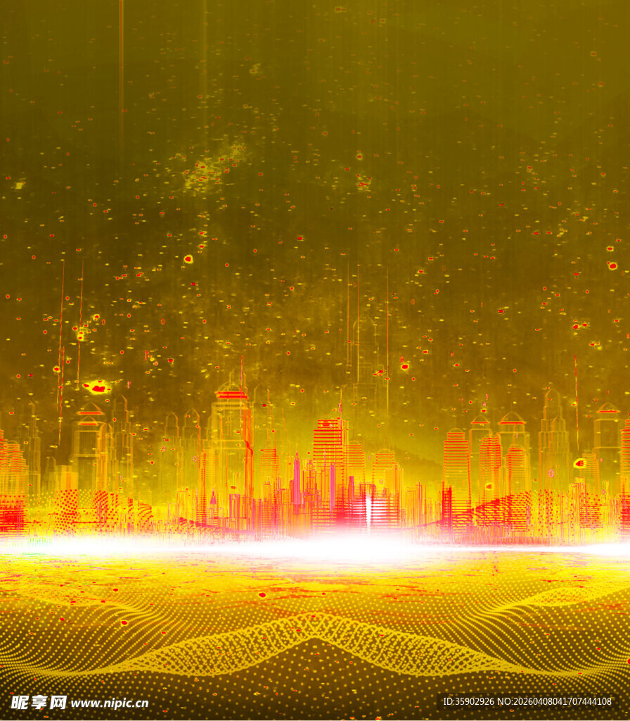 梦幻炫彩科技背景图