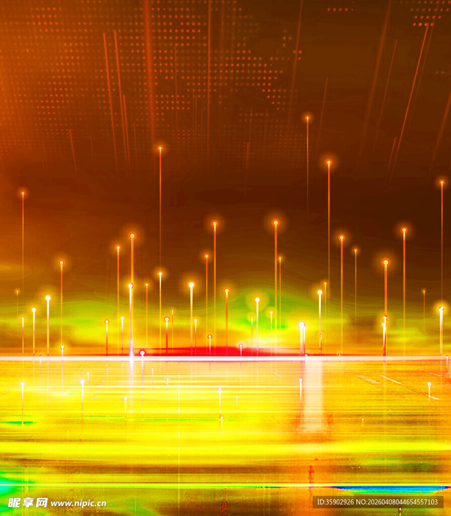 梦幻城市夜景灯光效果