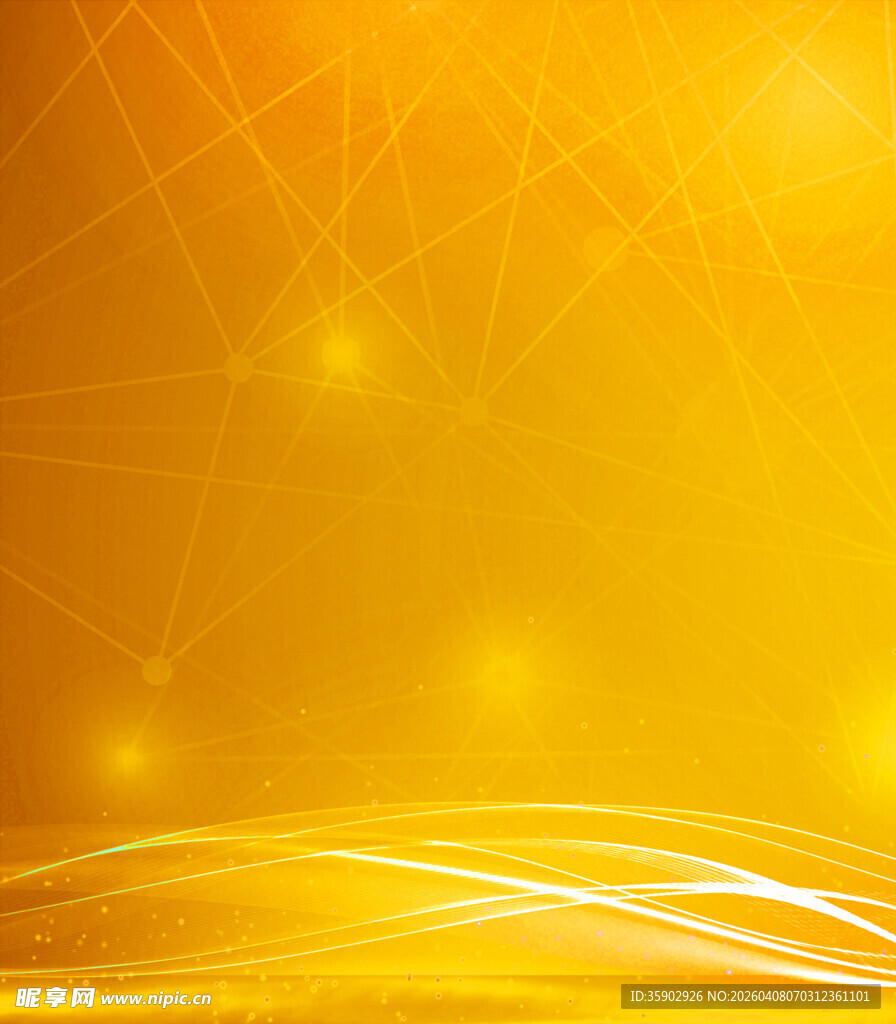 金色梦幻线条背景图