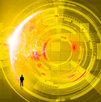 科技未来中的孤独身影