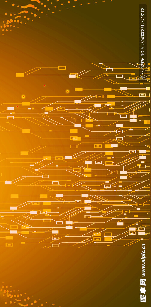 金色科技线条背景图