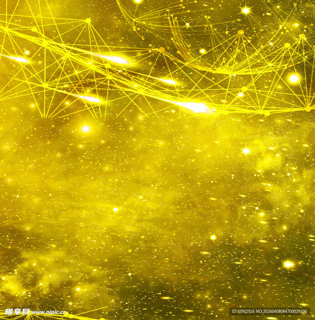 金色梦幻光线背景图