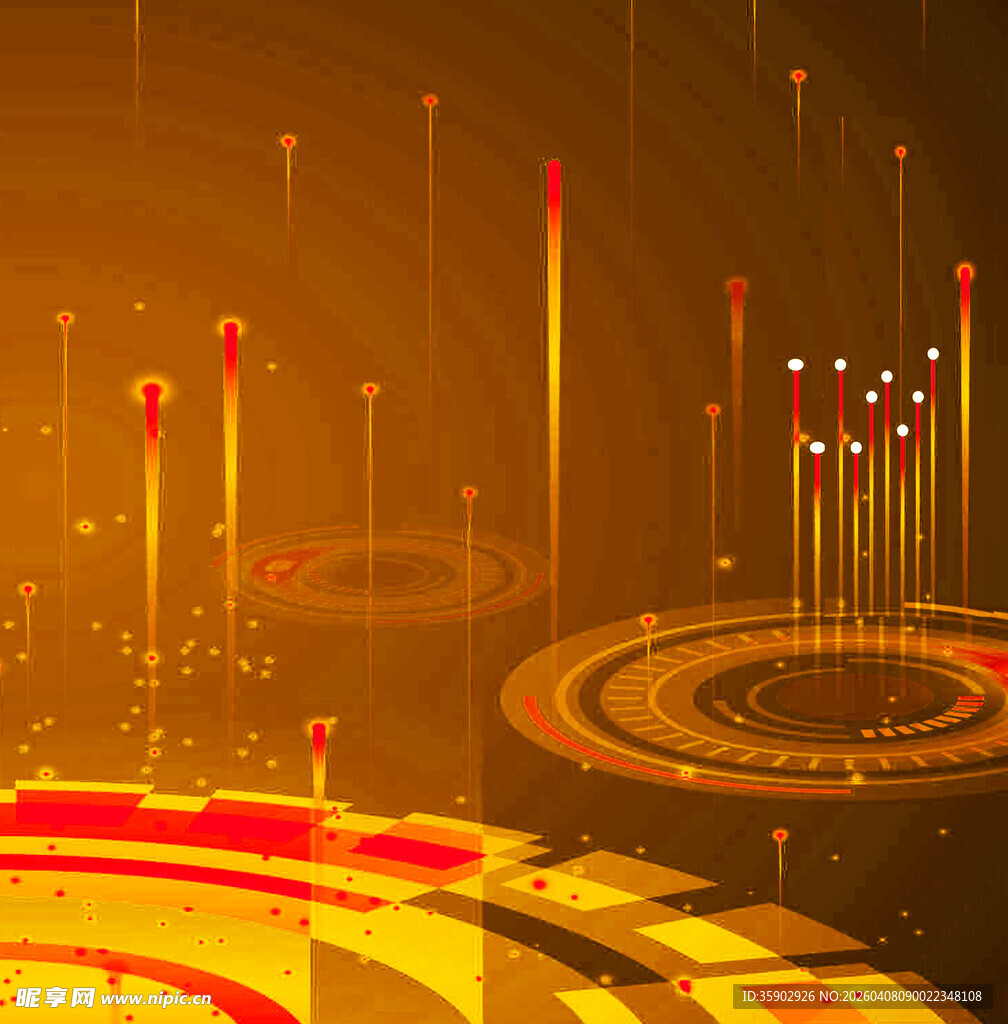 未来感科技城市夜景画面