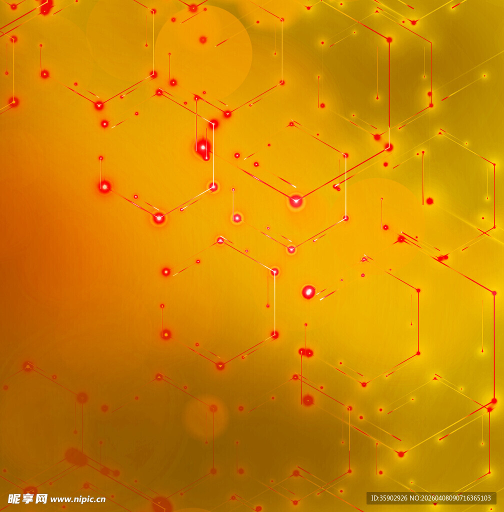 金色粒子梦幻背景图