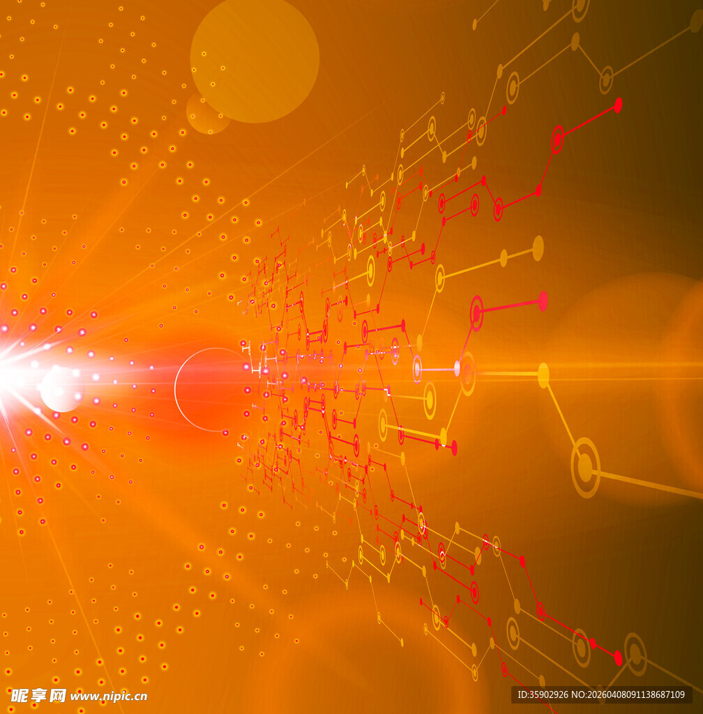 科技光芒背景图