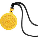 金色八卦吊坠项链