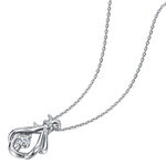 精致钻石吊坠项链