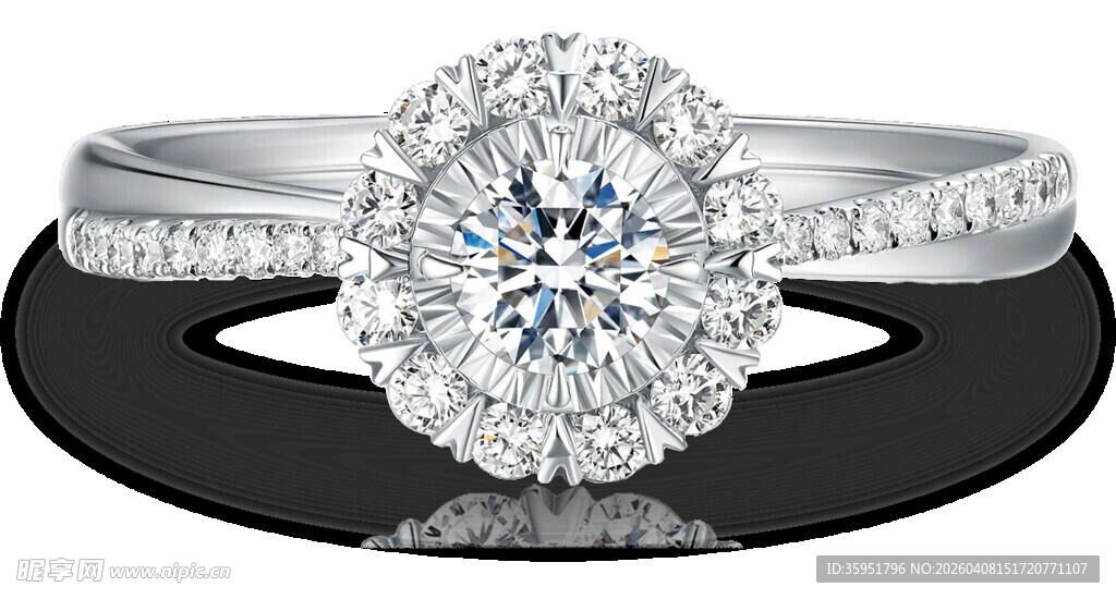 璀璨钻石结婚戒指套装