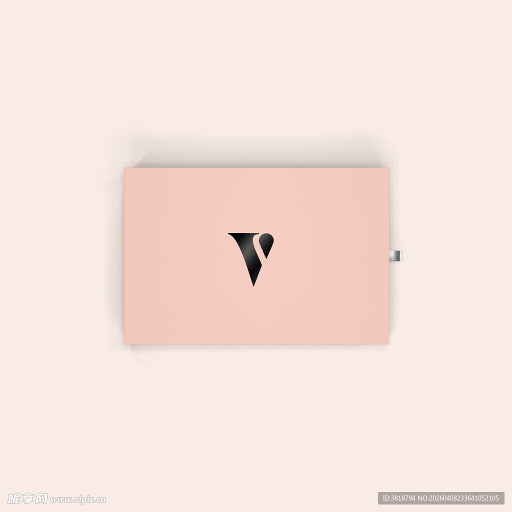 粉色简约钱包样机