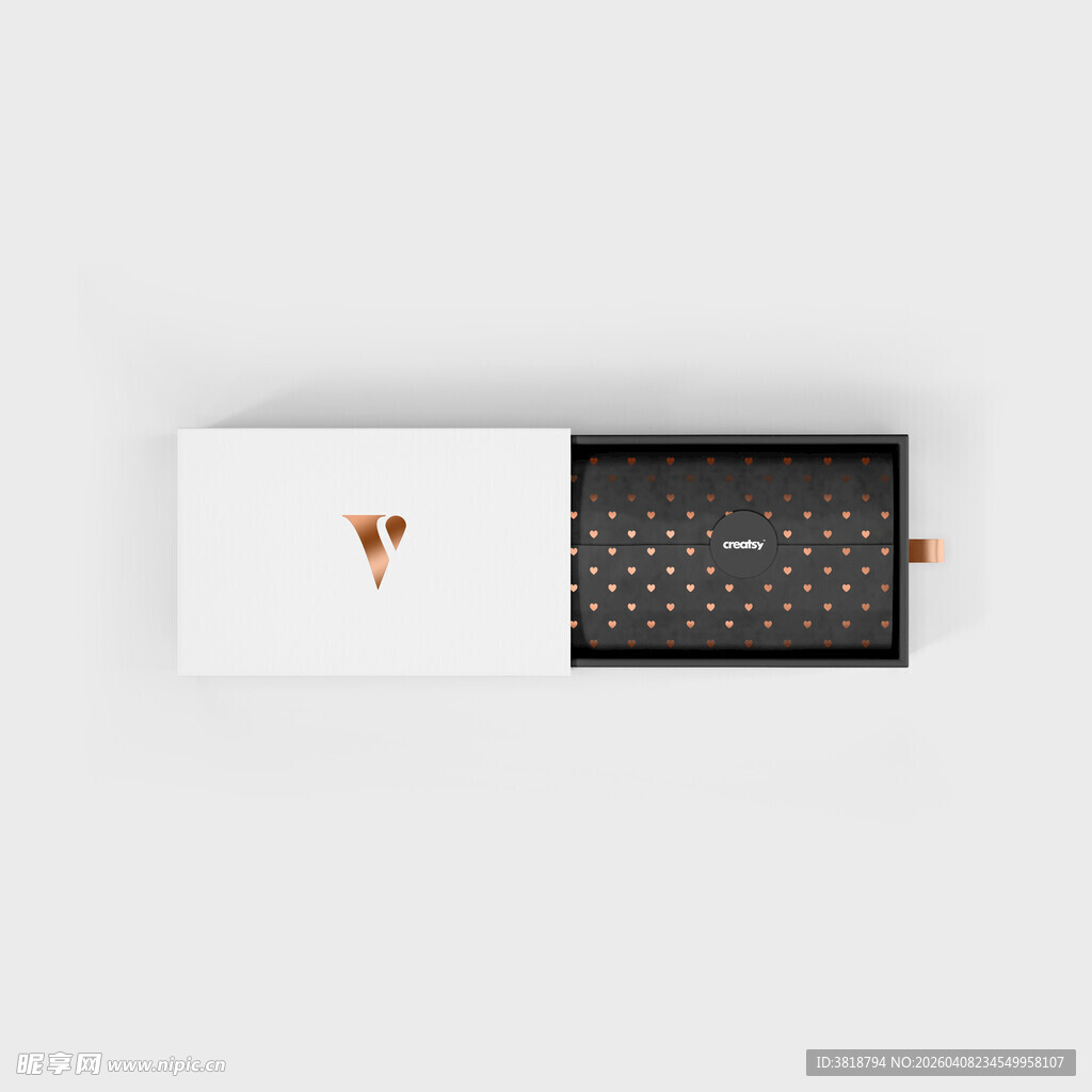 简约风格抽屉式礼盒展示样机