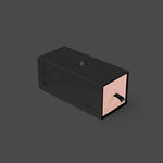 黑色创意抽屉式收纳盒样机