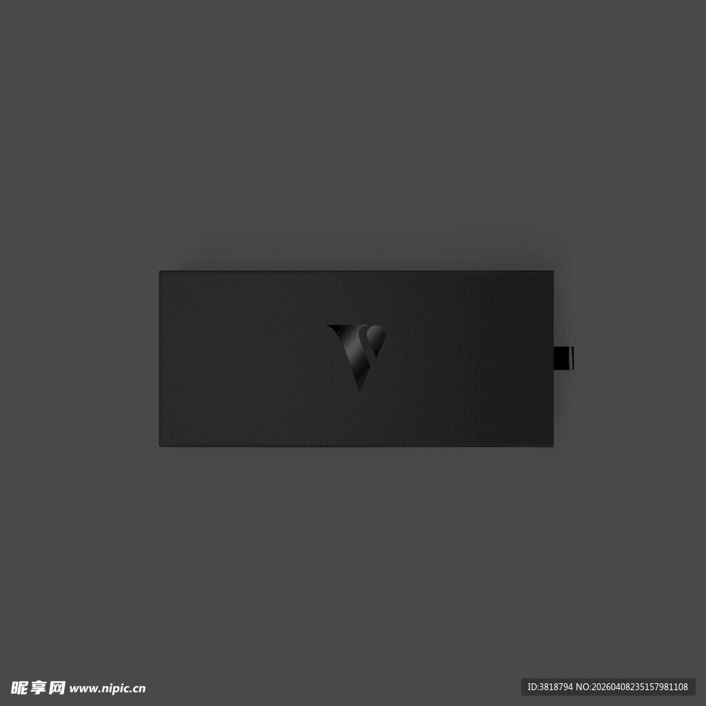 黑色个性长方形物件样机