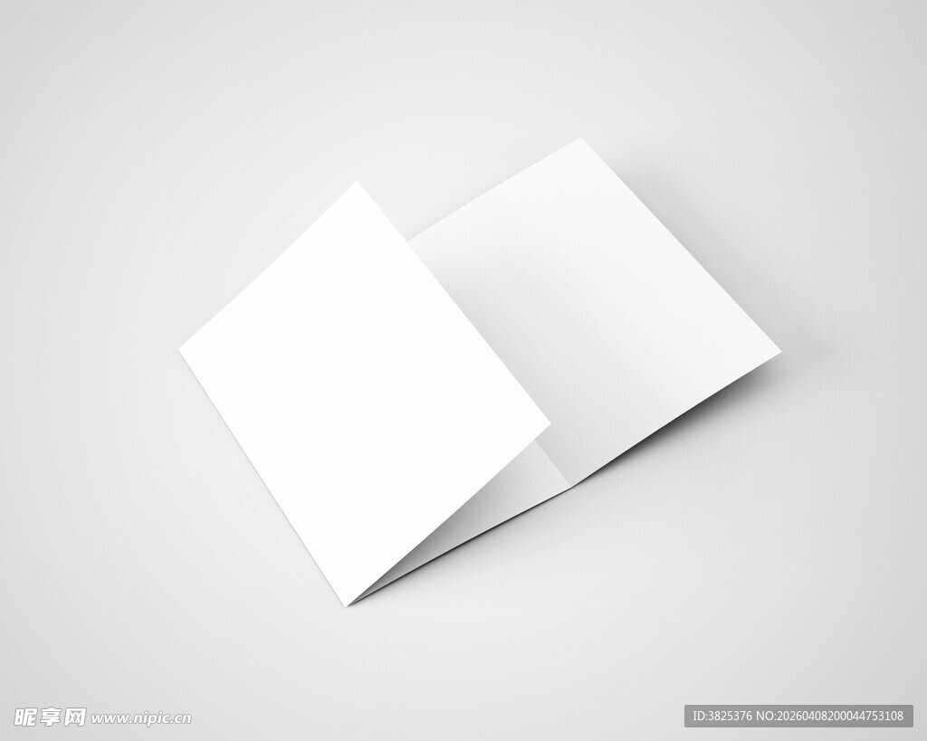 空白三折页传单设计展示样机