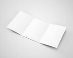 空白三折页设计展示样机