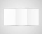 空白三折页设计展示样机
