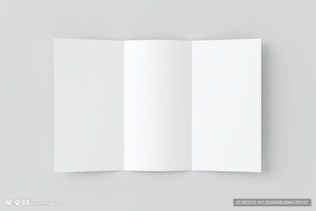 空白三折页设计样机