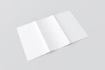 空白三折页设计展示样机
