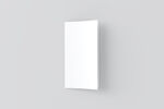 空白长方形三折页设计样机