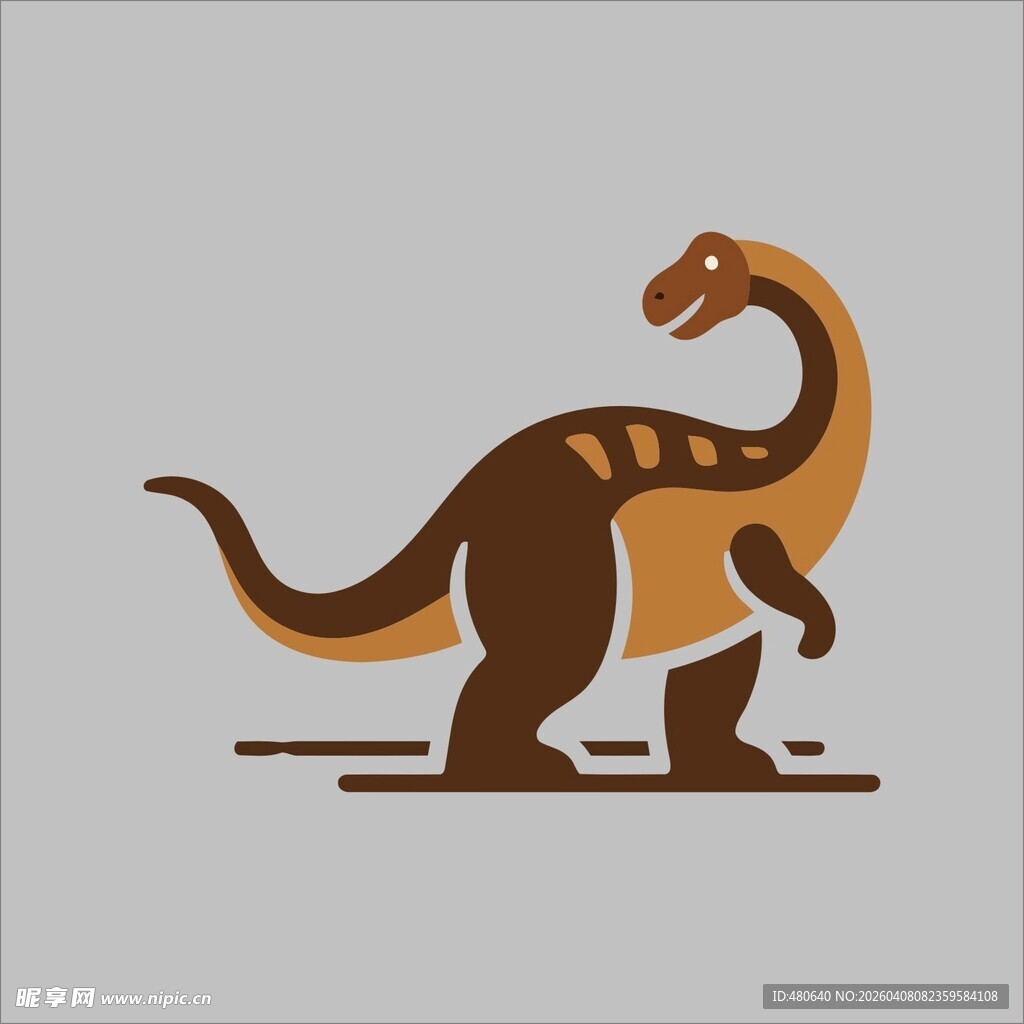 站立的卡通恐龙形象