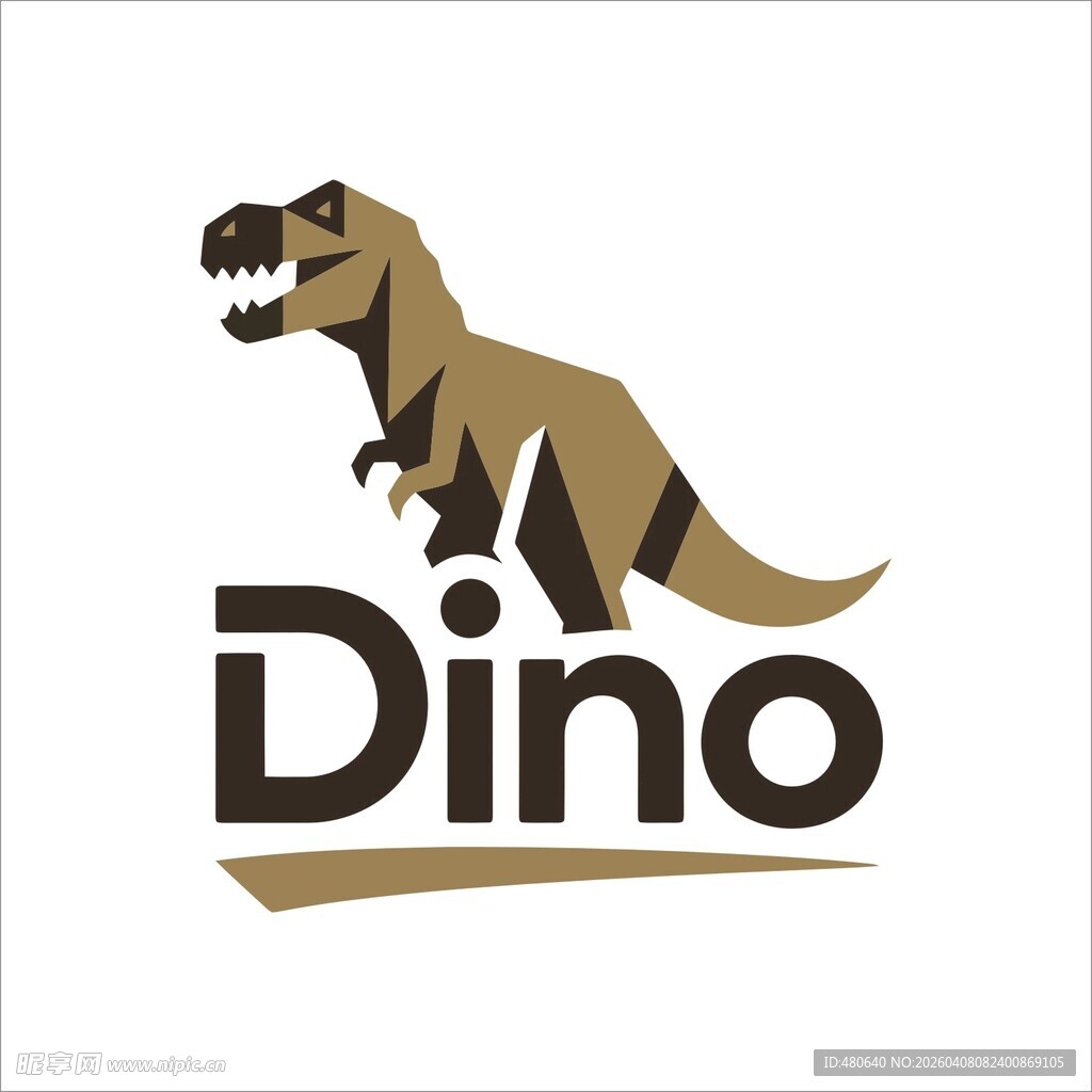 恐龙主题标志设计